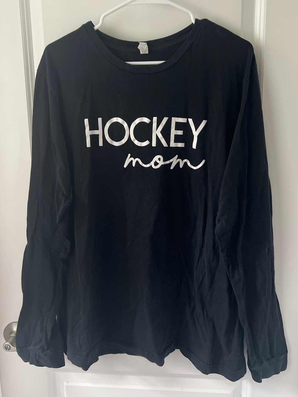 Hockey Mom Black Long Sleeve Tee